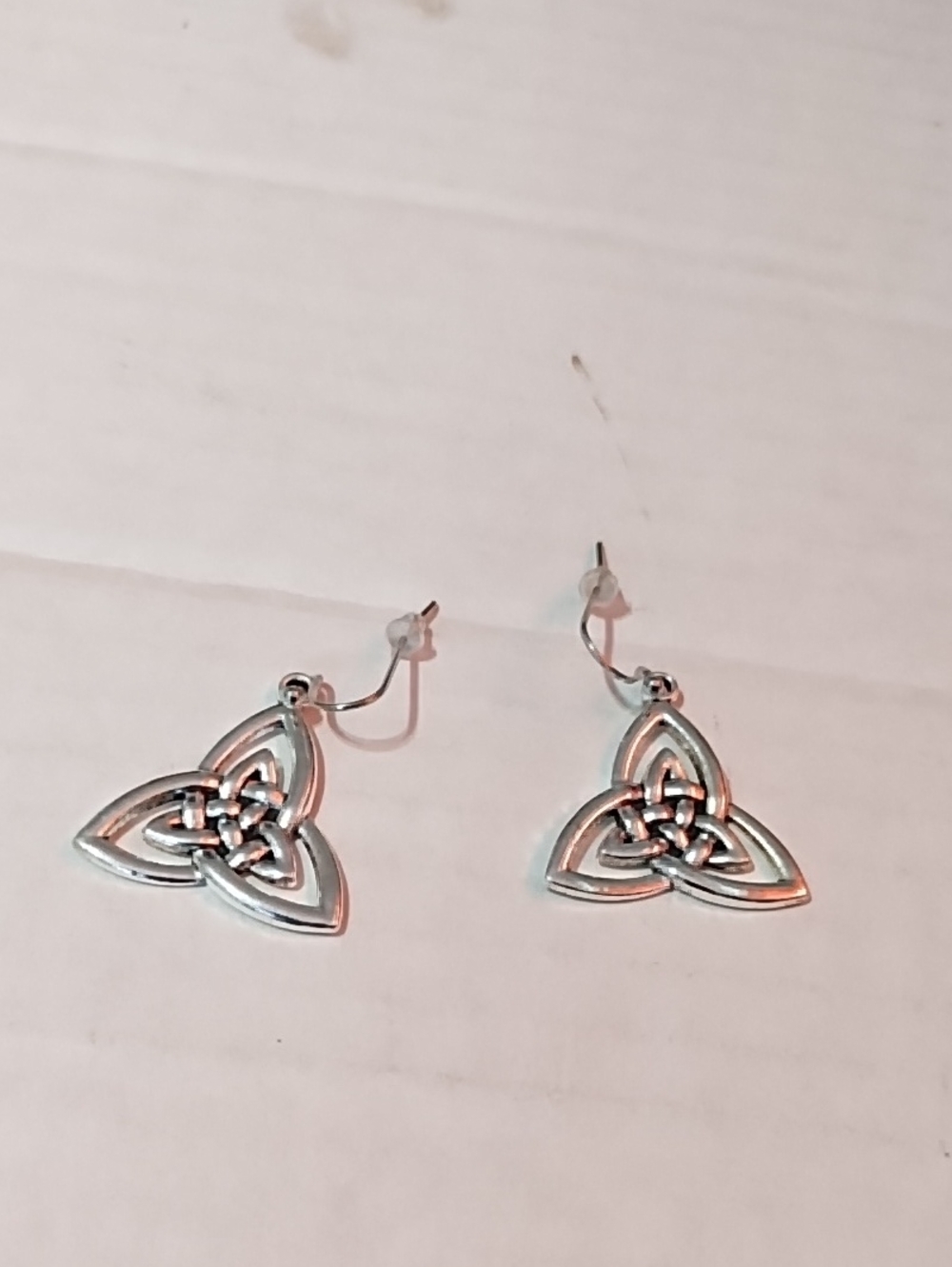 NWT Silver Celtic Knot Drop Earrings - Women Jewelry - Picture 1 of 3